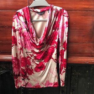 Ted Baker cowl neck floral top